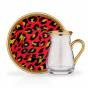 NIHAVENT  TEA ST 6 PIECE LEOPAR RED